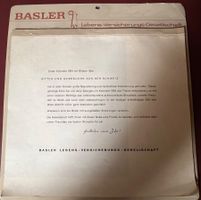 1954 Jahres Kalender von der Basler lebens-Versicherun