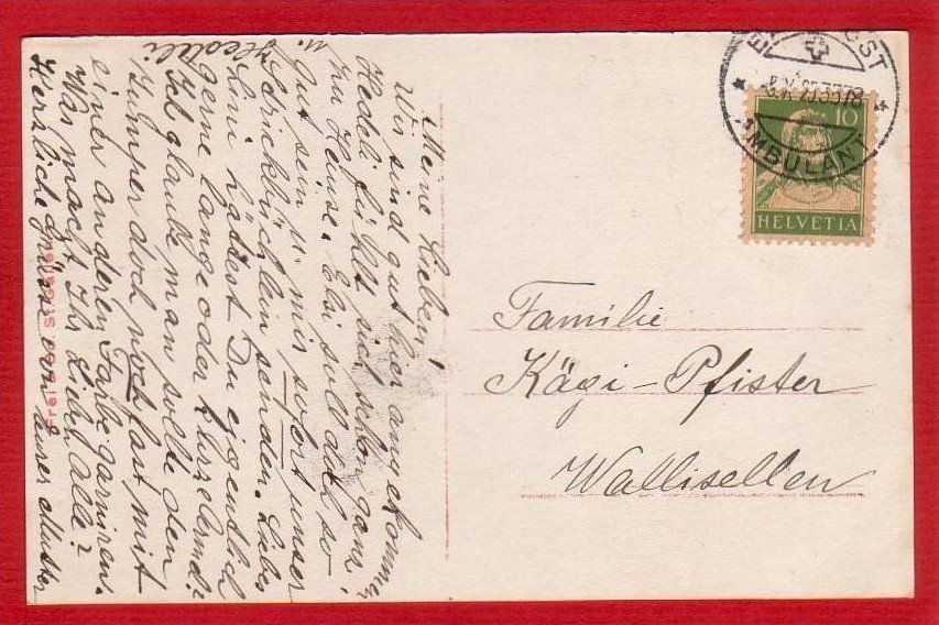 Cartoline postali: FLAWIL LICHTDRUCK – Usato da Grüningen venduto da Kartenlaube 1