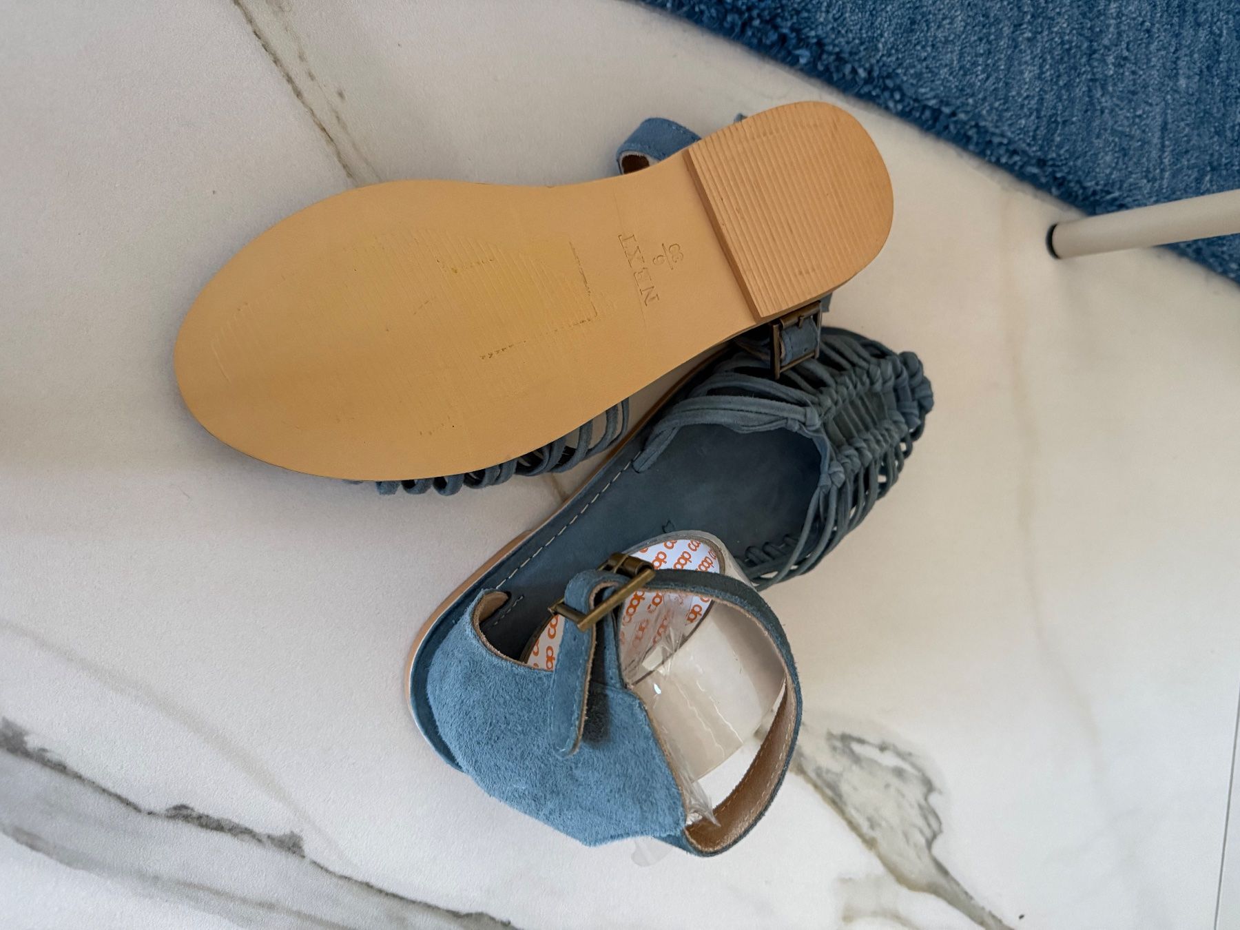 Next Damenschuhe: Damensandalen blau Grösse 39 neu – Neu (gemäss Beschreibung) aus Langnau am Albis von ste_2zdt 2