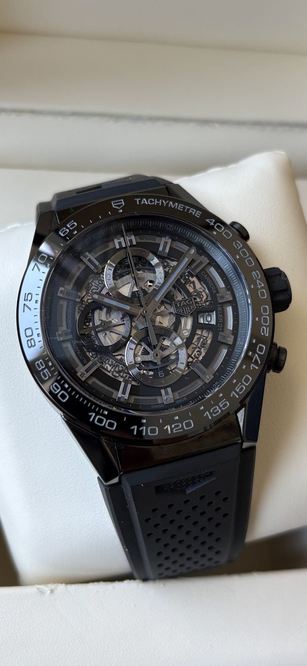 Tag Heuer Orologi: Tag Heuer Carrera Heuer 01 Ceramic Fullset – Usato da Birsfelden venduto da Mynos