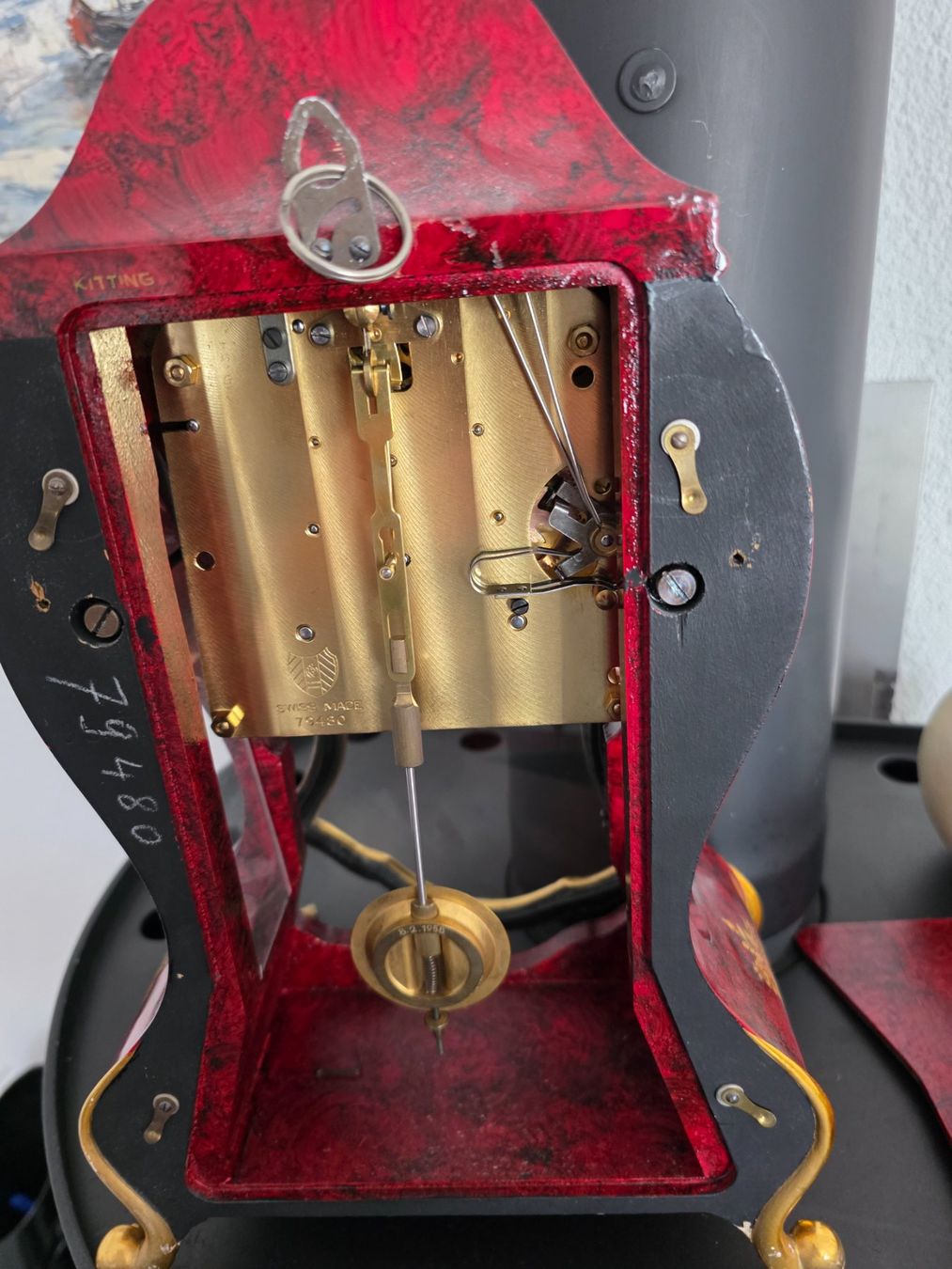 Orologi da terra & Orologi da parete: Le Castel Pendule rot/gold – Difettoso da Burgdorf venduto da lis_2fqv 4