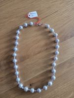 Perlenkette mit Verschluss aus Silber, neu