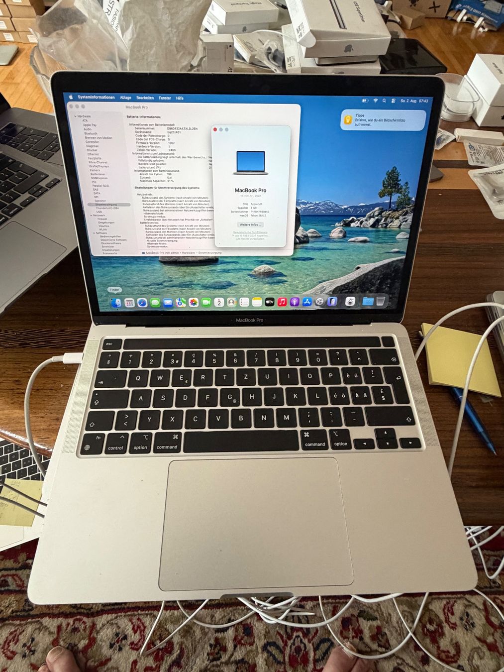Apple Portables: Macbook pro 13.  2020 – D'occasion à Schattdorf par Kofi57