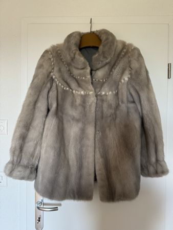 Elegante Saga Mink Nerzmantel, Echtpelz, Winter, Top Zustand
