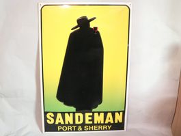 Blechschild Sandeman Port & Sherry geprägt