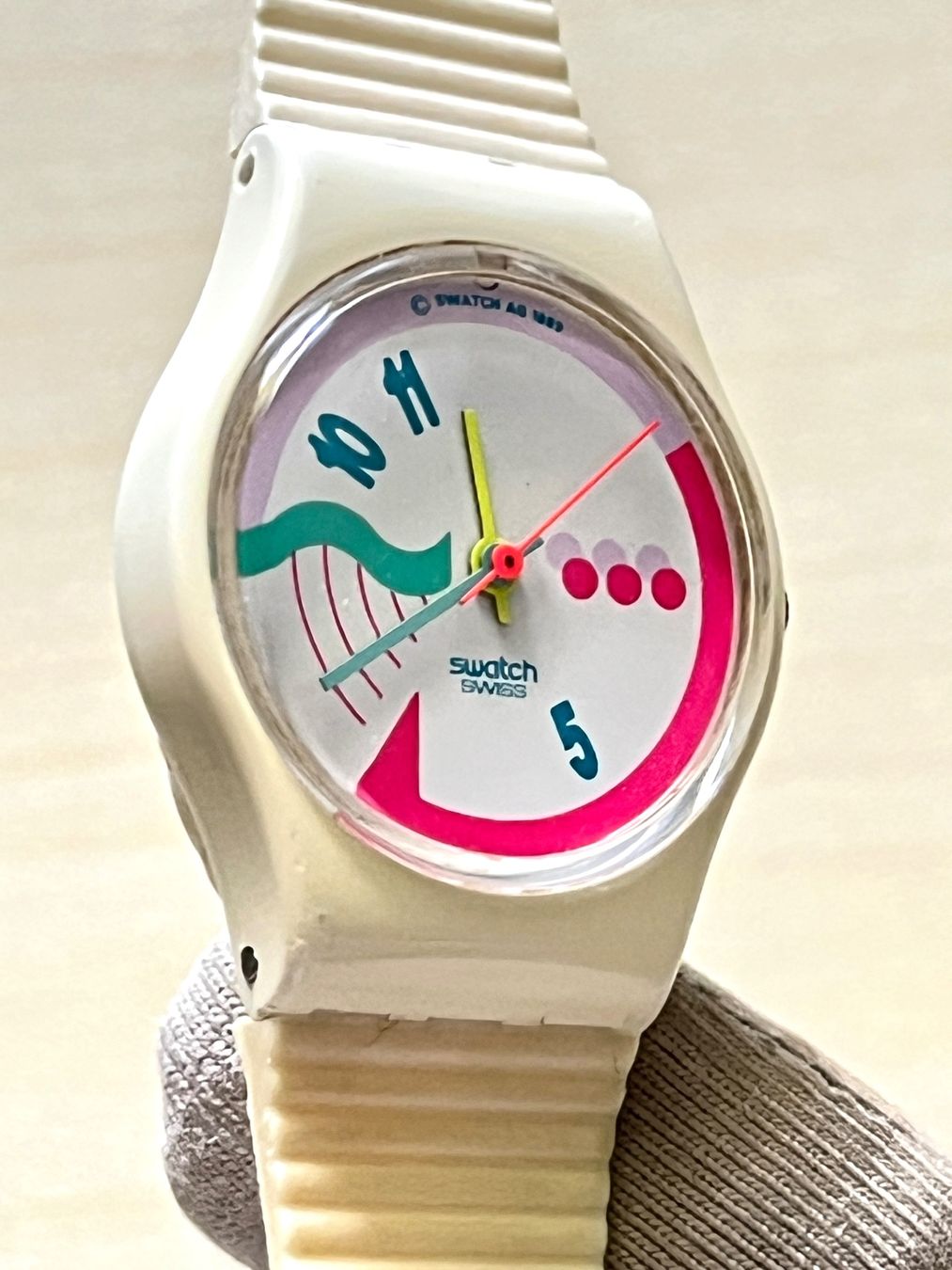 Swatch Uhren: Swatch Gent Uhr mit Farb-Zifferblatt gebraucht – Gebraucht aus Grenchen von chththl 5