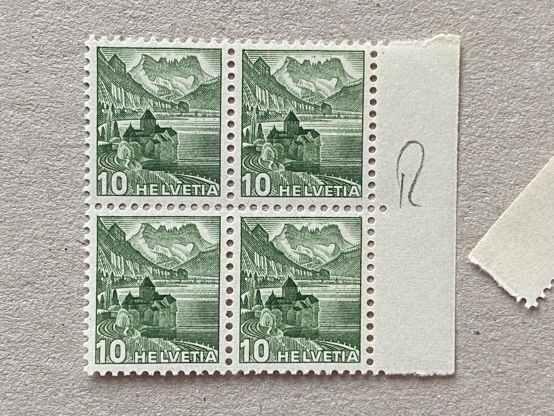 Tutti i francobolli: 286RM, postfrisch, Viererblock – Usato da Aarau venduto da hilde47