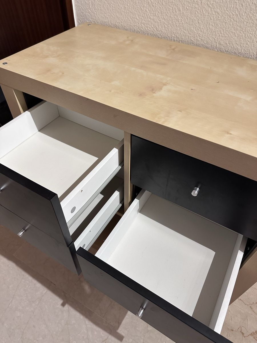 Cassettiere: Kallax IKEA | 2x2 avec 4 tiroirs – Usato da Prangins venduto da red_shoelace 2