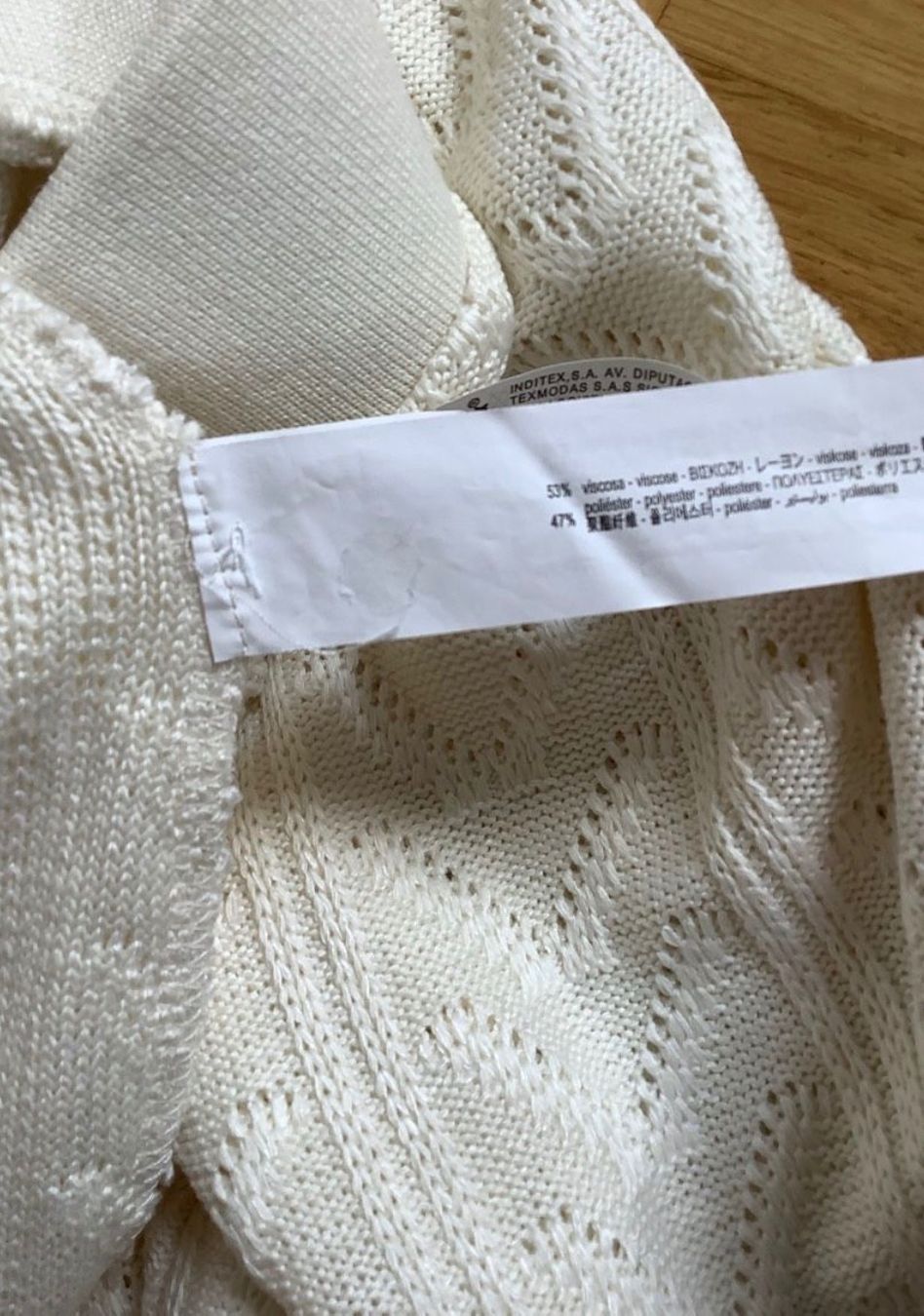 Zara Hosen: Strickhose ecru Boho gemustert Zara M – Neu (gemäss Beschreibung) aus Ascona von Buisy81 5