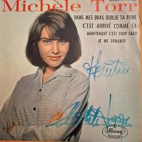 Michele Torr - Signierte Single Rarität -Top Zustand!