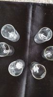 Six Vintage Handmade Shot Glasses.