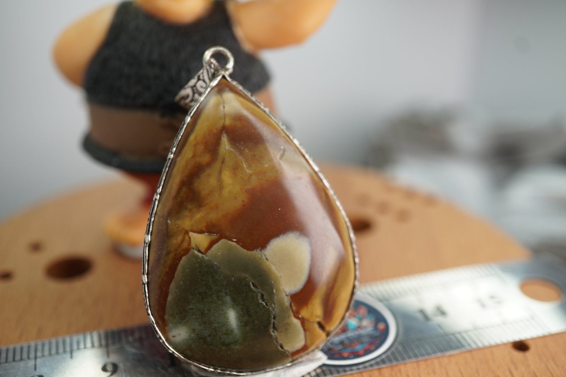 Mineralien & Heilsteine: Polychrom Jasper           Anhänger  Räumung – Neu und originalverpackt aus Eschenbach SG von topstone 3
