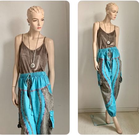 Ethno Pluderhose mit Top im Boho-Stil