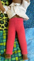 Dicke rote Leggins für die grosse Sasha Morgenthaler Puppe