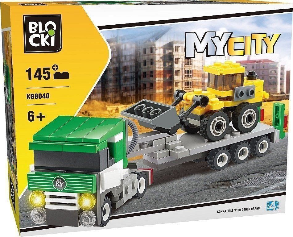 Kit di costruzioni: City - Schwertransporter mit Bagger – Nuovo e nell'imballaggio originale da Biel/Bienne venduto da Spiel-Markt 1