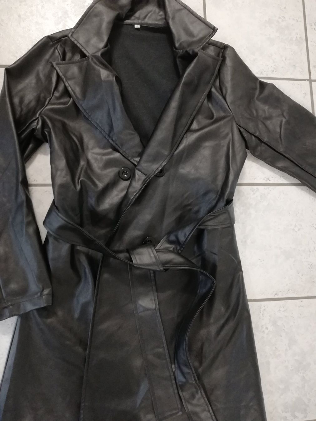 Cappotti: Mantel Kunstleder Gr S Schwarz – Usato da Untersiggenthal venduto da Marlen59 1