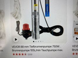Tiefbrunnenpumpe