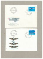 2 FDC - Flugpost 1969 und 1972, 1. Tag Stempel
