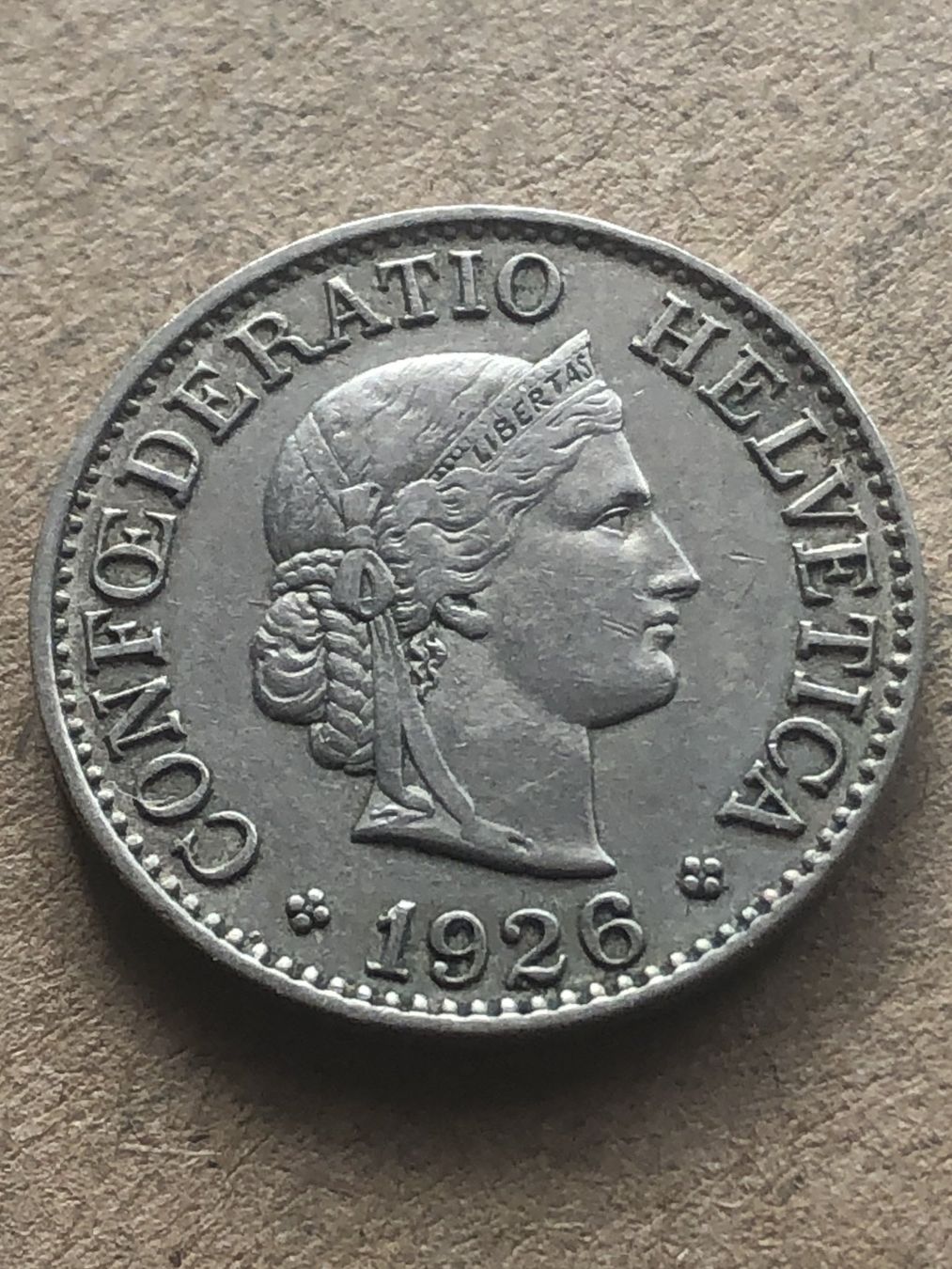 Tutti le monete: 10 Rp. 1926 – Usato da Schötz venduto da Odpa