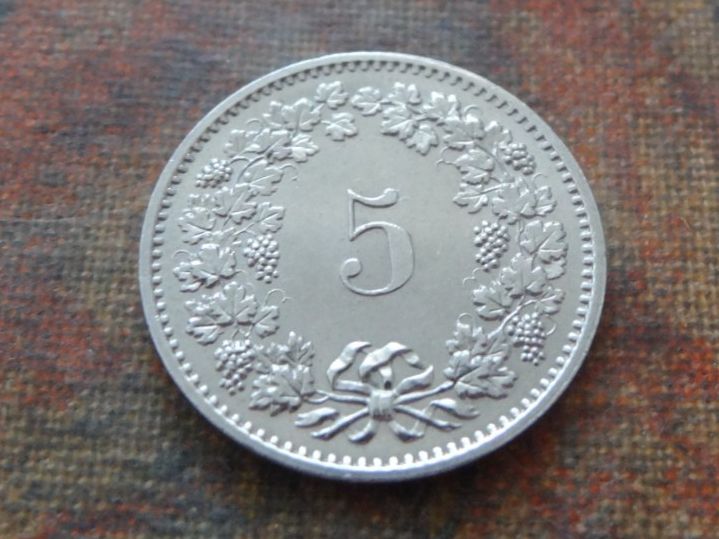 Tutti le monete: 5 Rp. 1975 – Usato da Romanel-sur-Lausanne venduto da Swift13 1