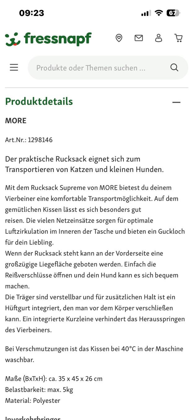 Rucksäcke: Hunde-Katzenrucksack – Neu (gemäss Beschreibung) aus Rüschegg Heubach von Pimpolino13 4