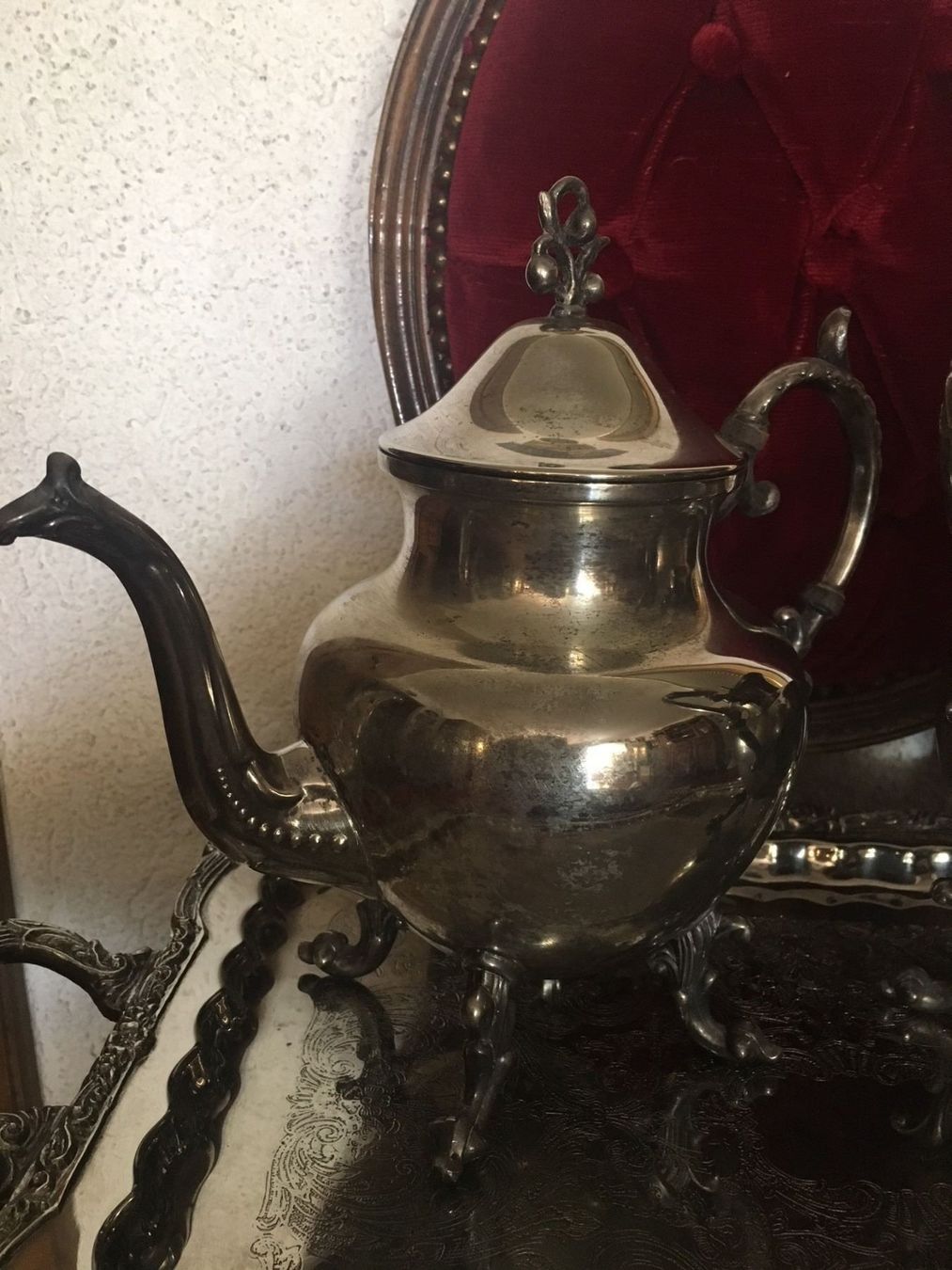 Set di piatti: Tee- Kaffeeservice auf Serviertablett ! – Usato da Brügg BE venduto da rutschimedizin 3