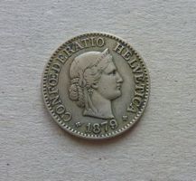 Schweiz ++ 10 Rappen 1879, gute Erhaltung
