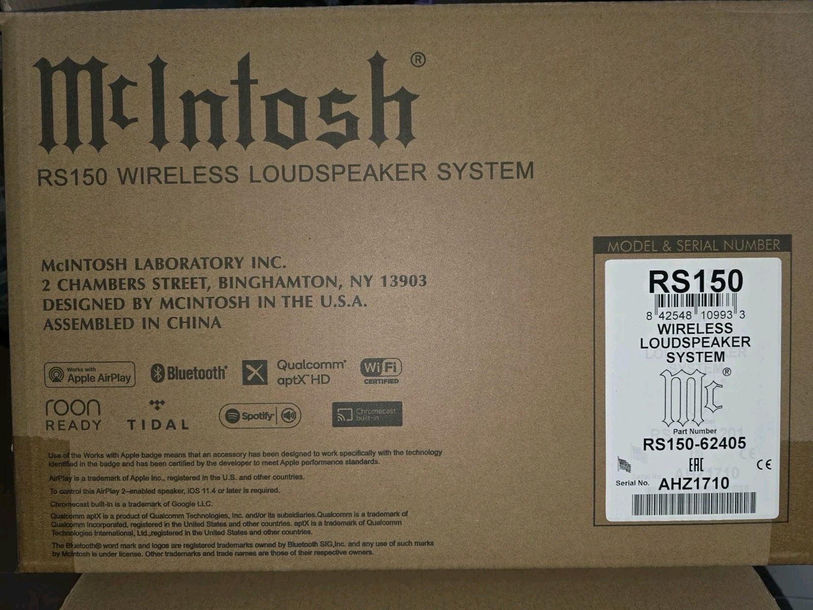 McIntosh Casse acustiche: McIntosh RS 150 High End Wireless Speaker – Usato da Horgen venduto da Auction-Kings 8