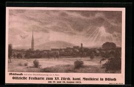 Bülach, Festkarte zum XV. Zürch. kant.