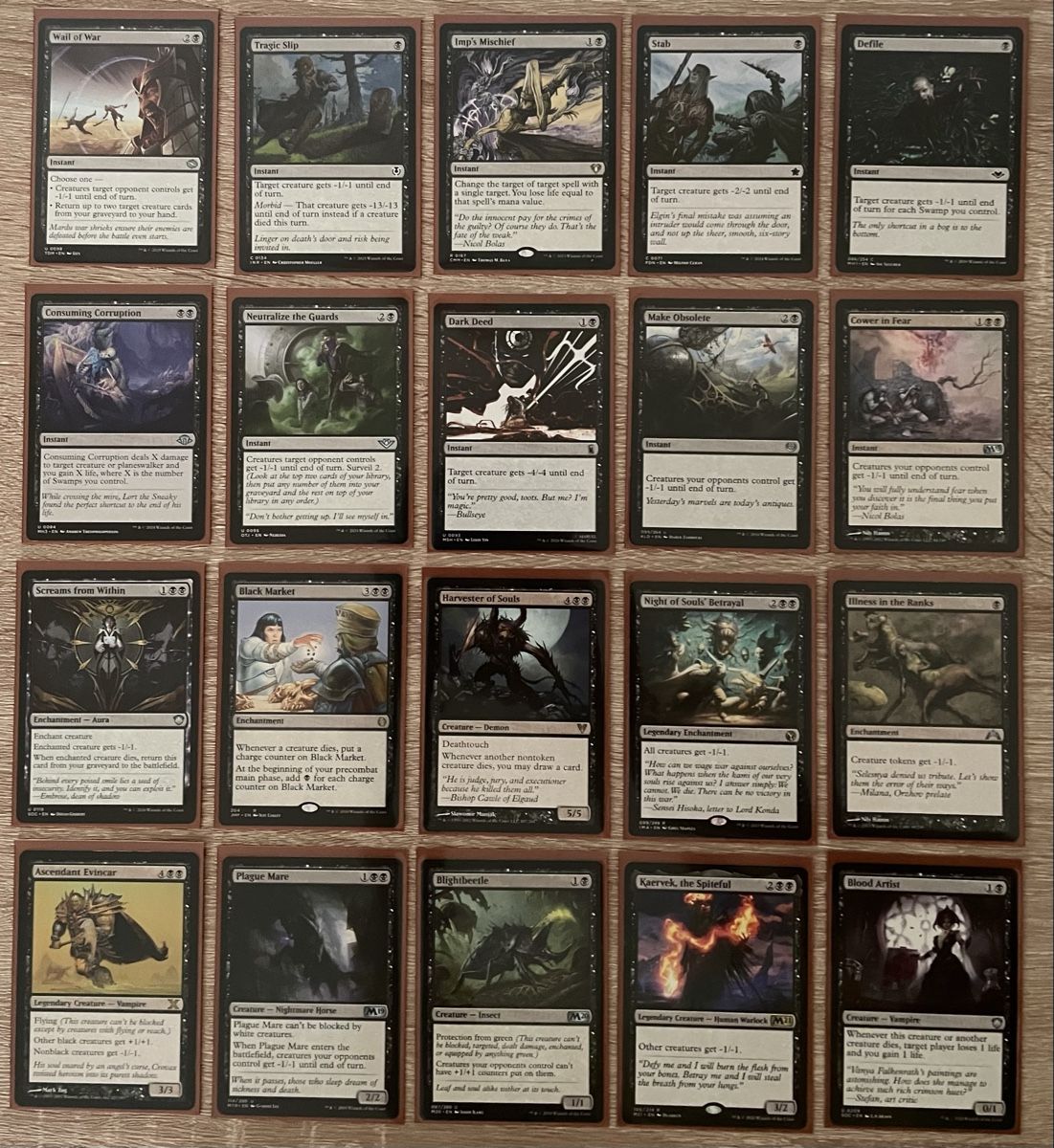 Magic The Gathering Sammelbilder & Trading cards: MTG Custom Commander Deck EN - Maha, Its Feathers Night – Gebraucht aus Wattenwil von Staldi1985 2
