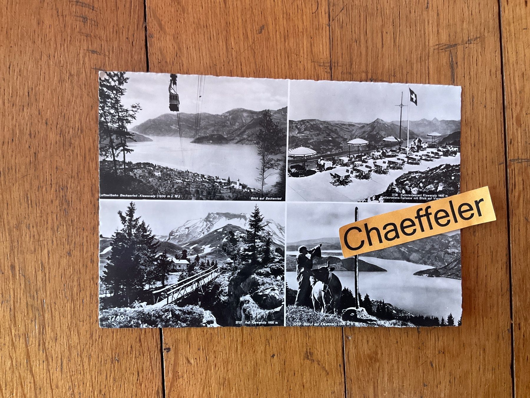 Cartoline postali: Beckenried Klewenalp – Usato da Zürich venduto da Chaeffeler