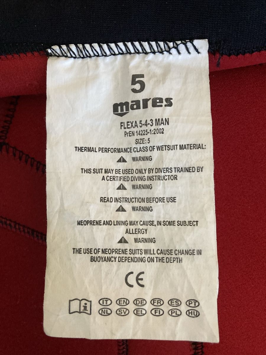 Mares Combinaisons de plongée: Neoprenanzug Mares Flexa 5.4.3 Herren – D'occasion à Gretzenbach par apm79 3