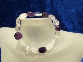 Armband Amethyst Bergkristall Rosenquarz