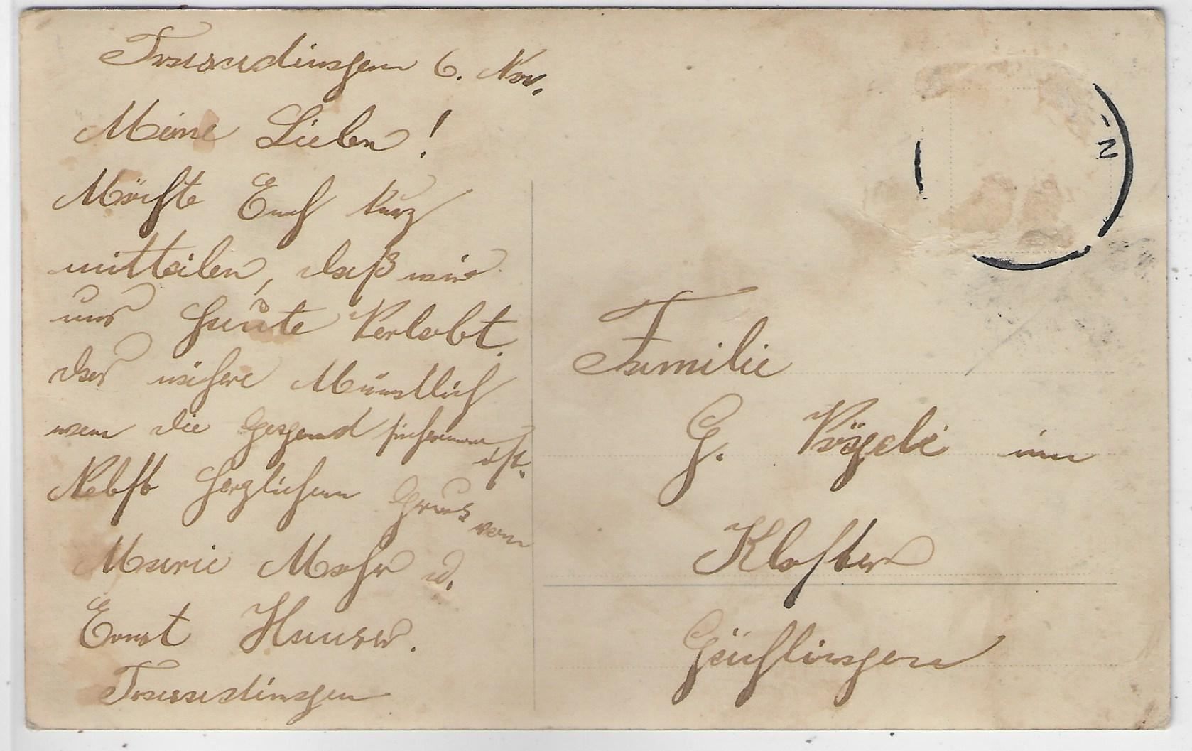 Cartoline postali: Modische Dame auf dem Heimweg – Usato da Ettingen venduto da Kartenplanet 1