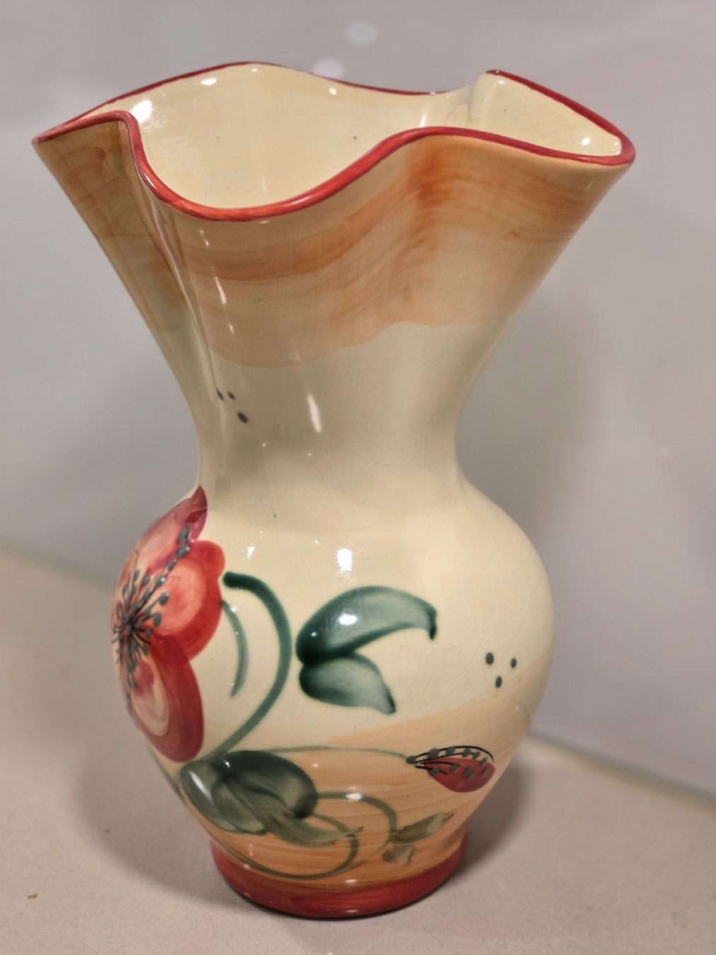 Vasi & Recipienti: Wunderschöne handbemalte Majolika Vase – Usato da Weisslingen venduto da Harbin 3