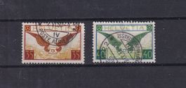 1929  POSTE Aérienne  N° F14 - F15  Oblitérés SBK