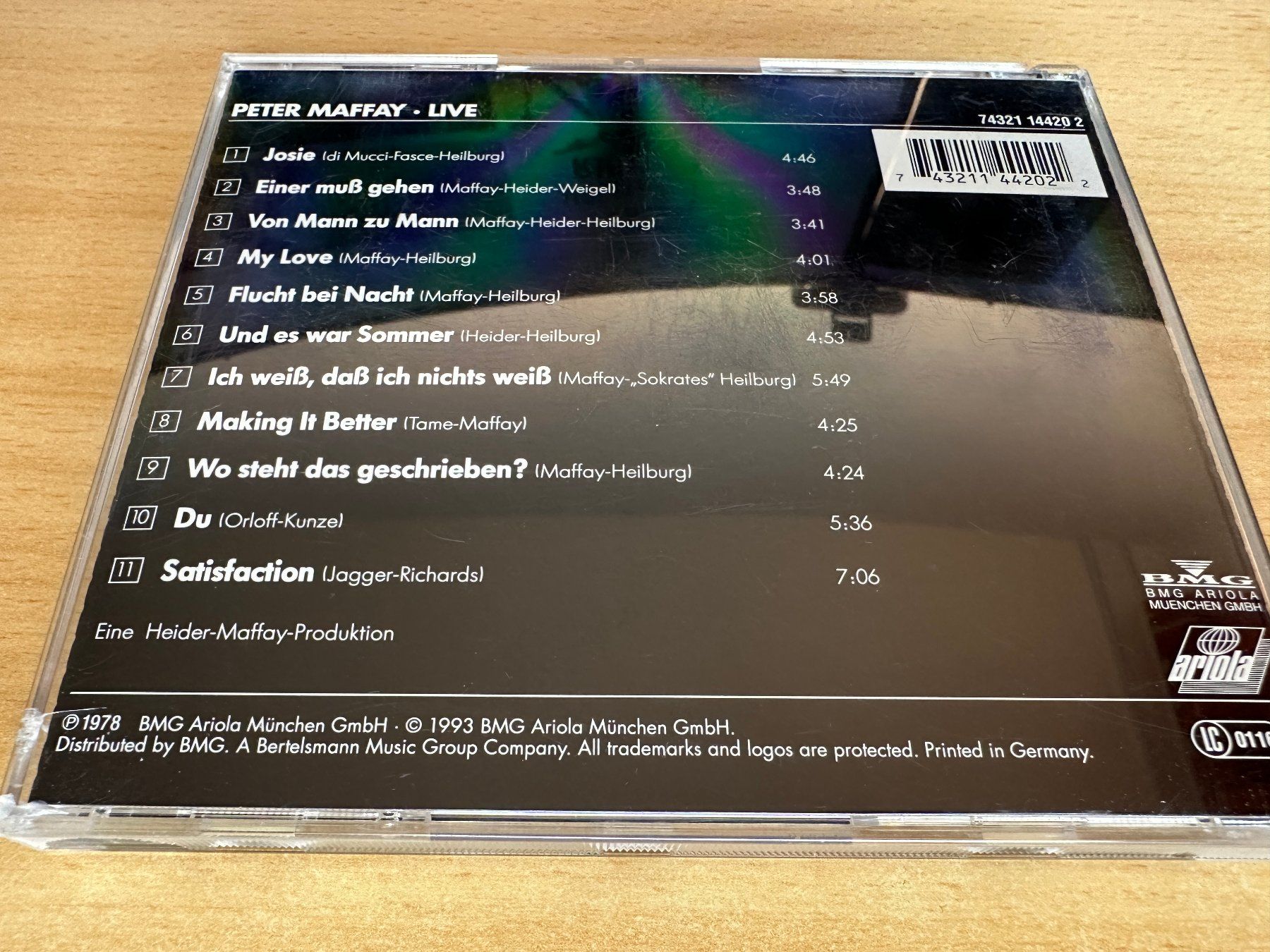CD: Peter Maffay – Live – Usato da Rikon im Tösstal venduto da Alpenmutz 1
