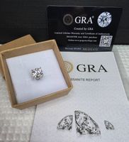 Boucle d'oreille argent diamant de moissanite de 3 ct