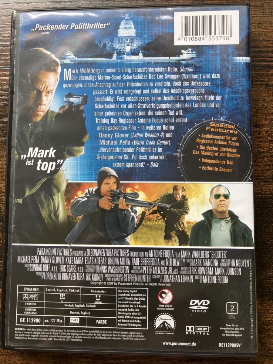 Tutti i DVDs: Shooter DVD – Usato da Glarus venduto da Jhuber78 1