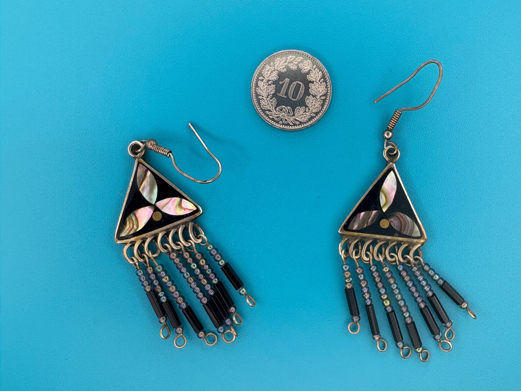 Orecchini pendenti & Orecchini a lobo: Vintage Ohrringe Mexico Alpaca – Usato da Elgg venduto da Jo_Naj 1