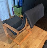 IKEA POÄNG Sessel (Holz & Schwarz) – Bequem