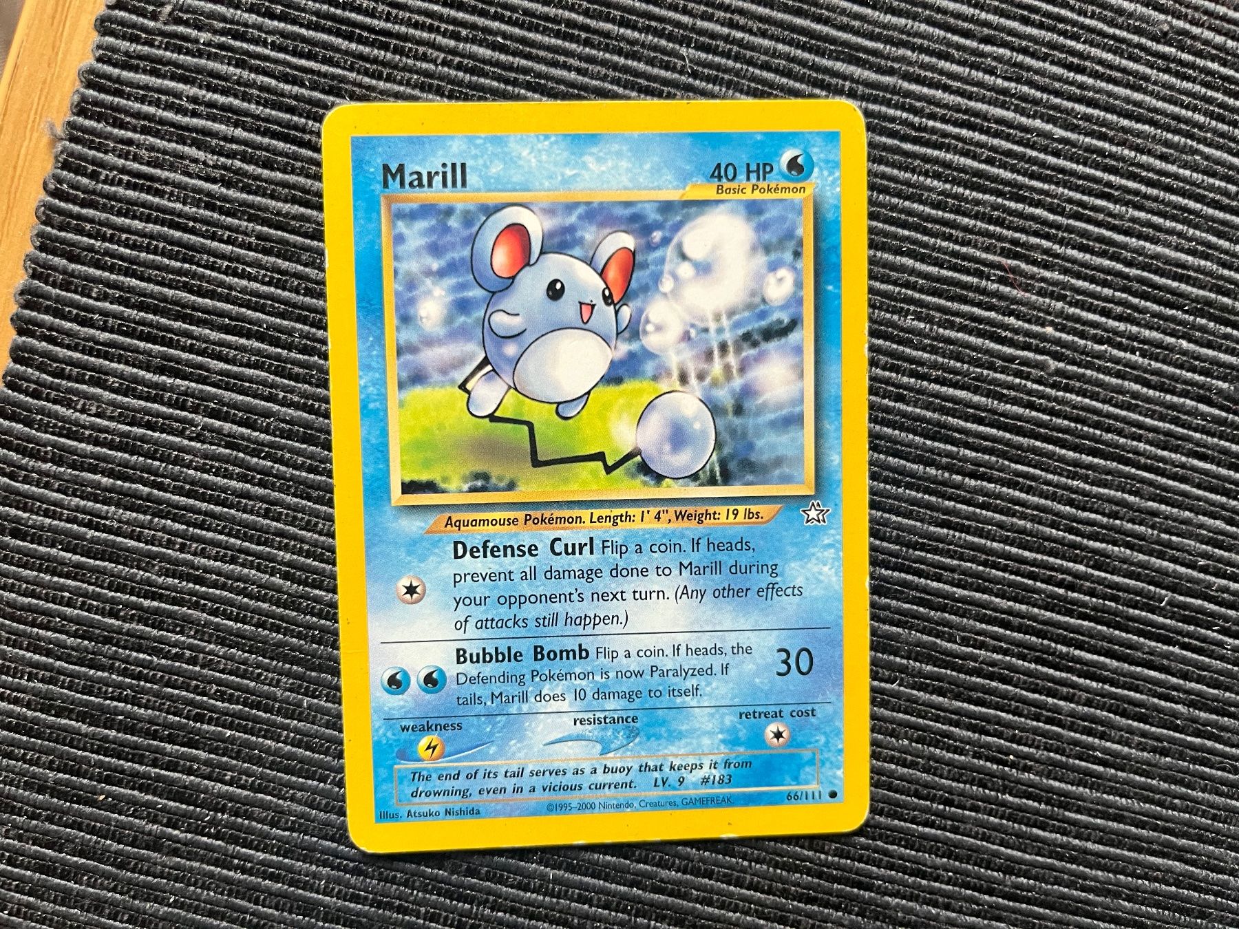 Pokémon Carte collezionabili: Pokemon Marill Non Holo Neo Genesis – Usato da Wabern venduto da Collectfun