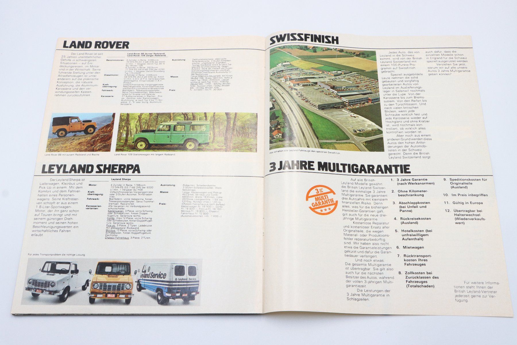 Land Rover Dokumente: British Leyland Prospekt 1977 – Gebraucht aus Bühl b.Aarberg von Collectorpassions 8
