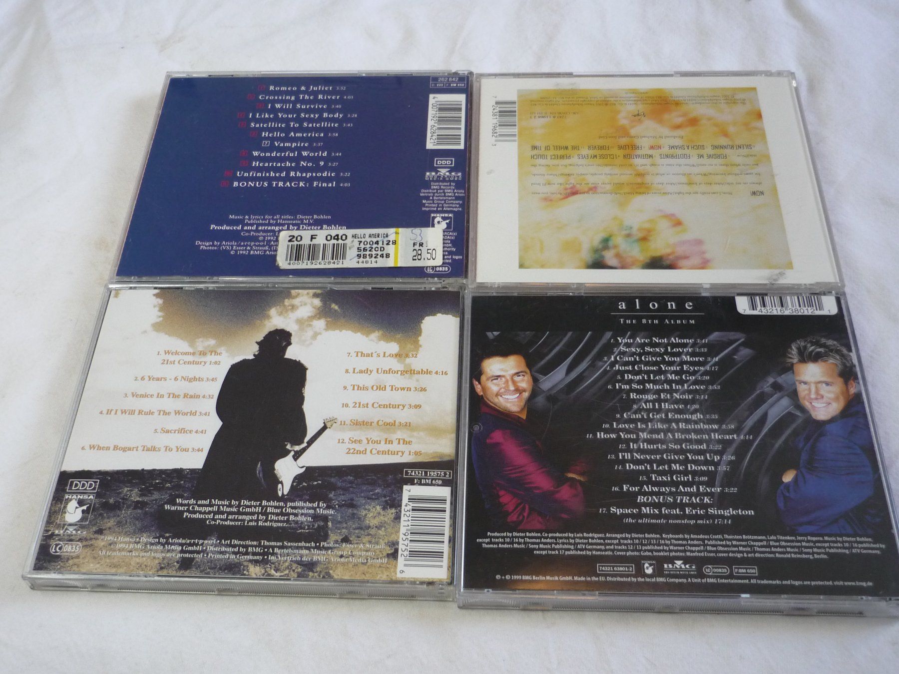 CD: 4x Musik CD - Blue System - Modern Talking - Sandra - pop 80 – Usato da Beringen venduto da zzRegal 1