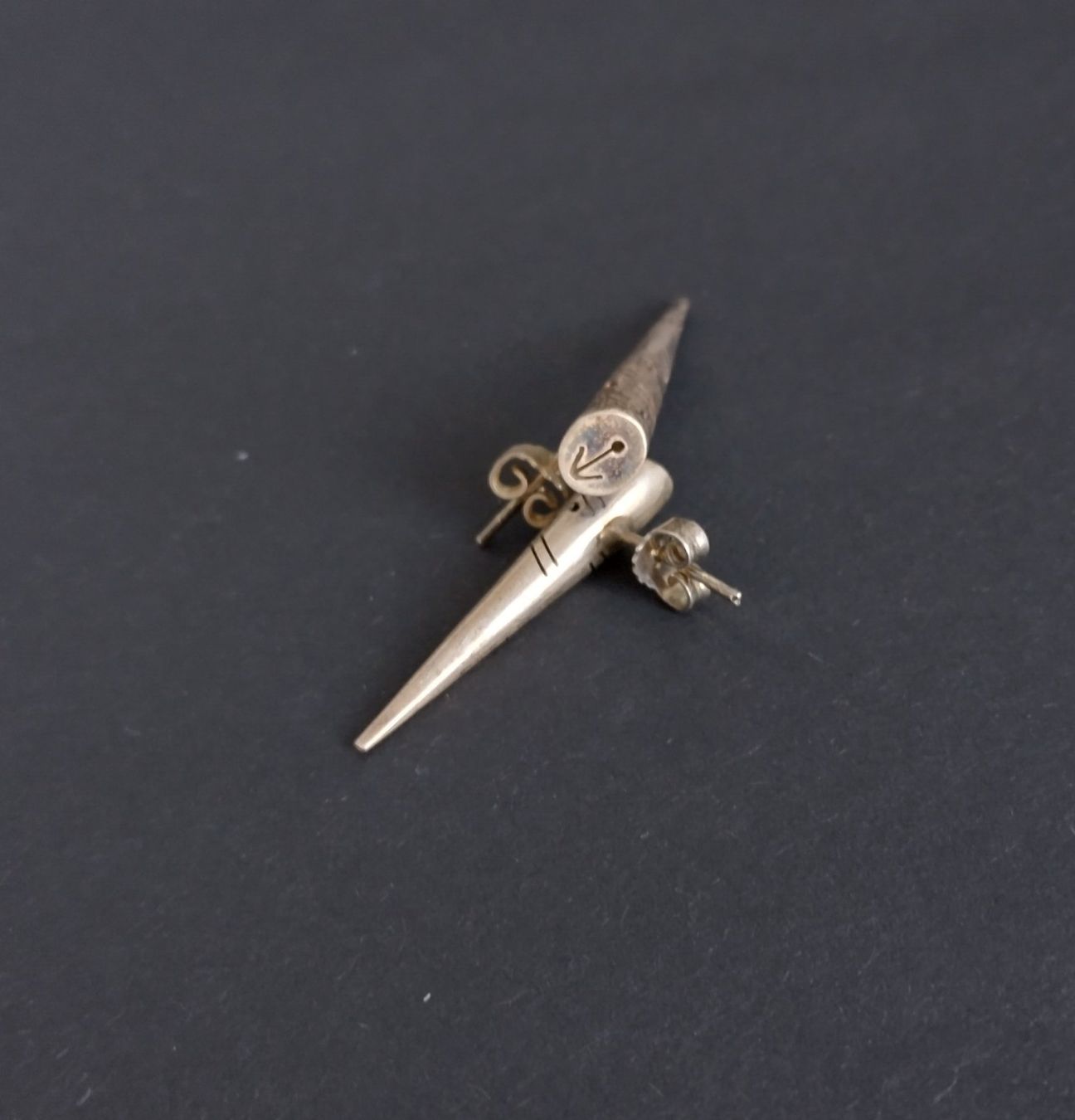 Ohrringe & -stecker: MODERNE OHRRINGE SILBER 800 925 KEGEL – Gebraucht aus Romanshorn von Glitzer-Paradies 2