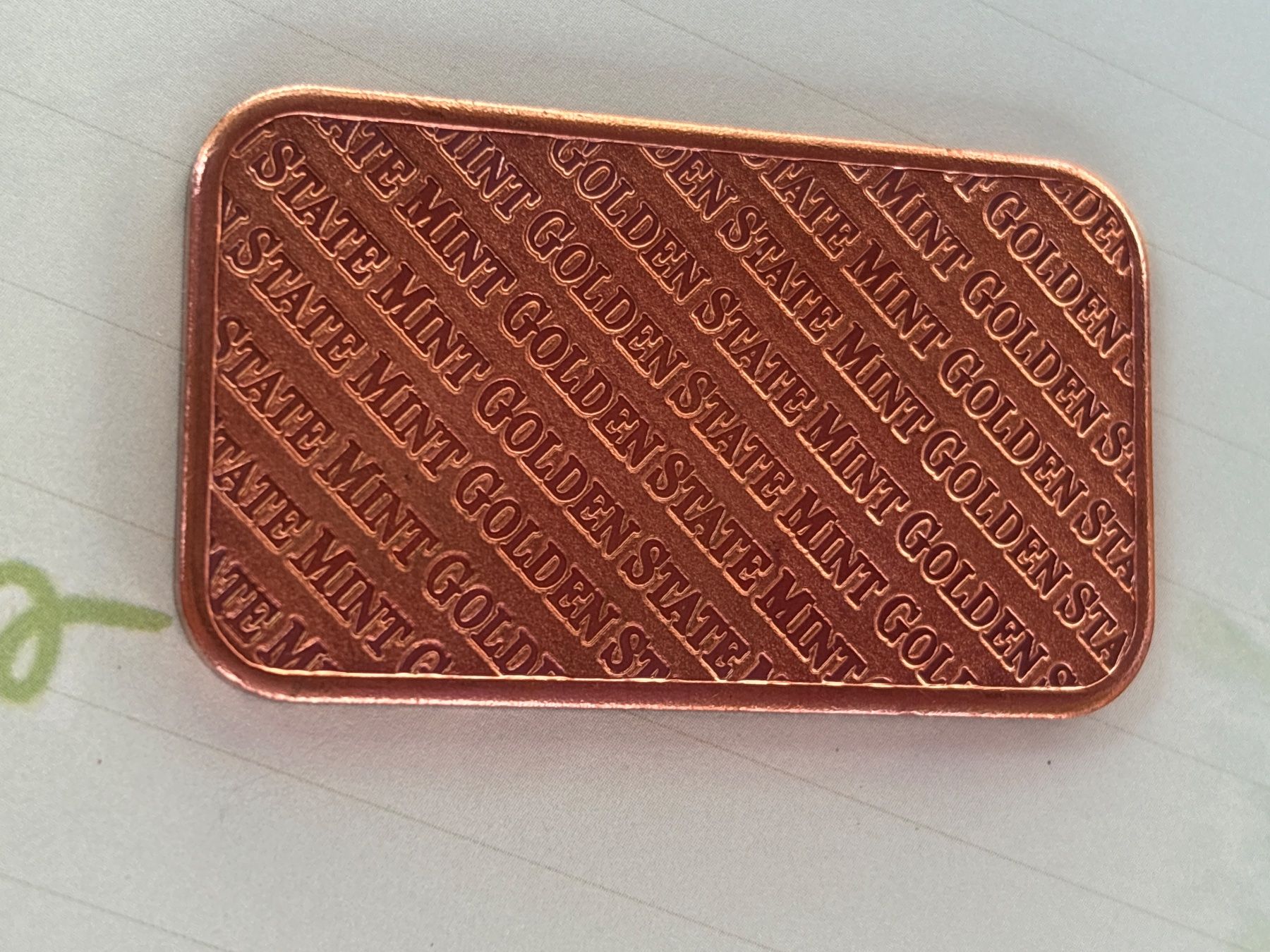 Edelmetalle: Kupferbarren one ounce 999 – Gebraucht aus Luzern von jas_bd2h 1