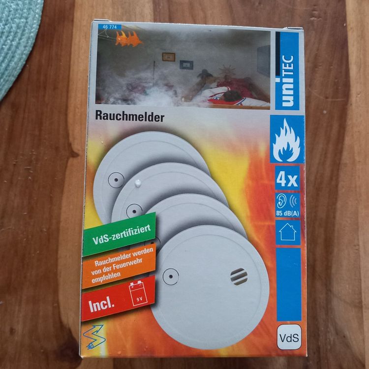 Neue OVP Rauchmelder Unitec 4-er Pack VdS- zertifizert (Neu und ...