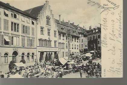 Ansichtskarten: carte postale Bienne -  Biel – Gebraucht aus Sorvilier von carose01