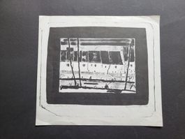 M.SCHNEIDER LITHO SIGNIERT NUMMERIERT 10/12 STÄDTCEN LAUFEN