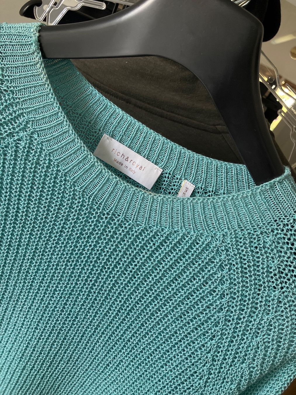 Rich & Royal Top: RICH & ROYAL Strickpullover in Hellblau S – Nuovo (secondo la descrizione) da Glattfelden venduto da Danshari 1